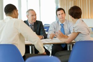Businesspeople in meeting