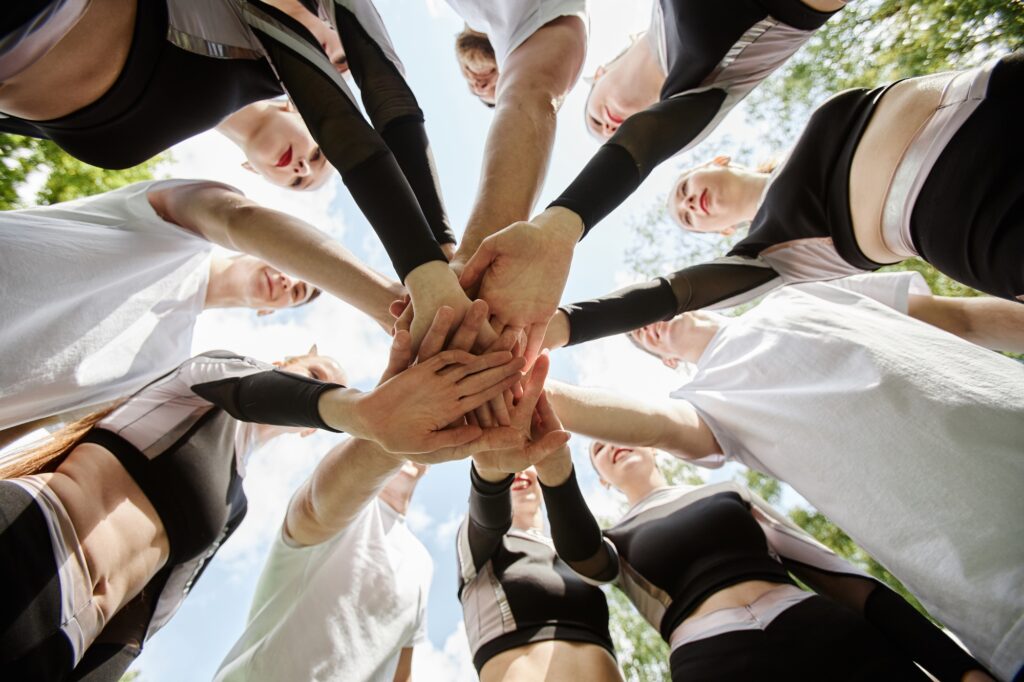 Support of team before competition